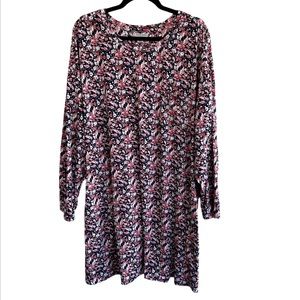 Anne Klein NWOT Plus Size Floral Long Sleeve Dress Soft